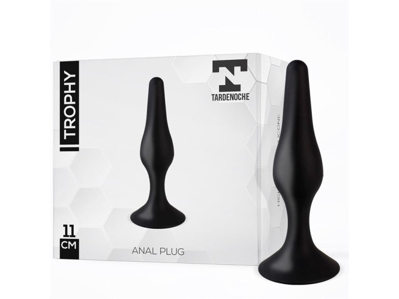 Trophy Plug Anal 11 cm Silicona Negro