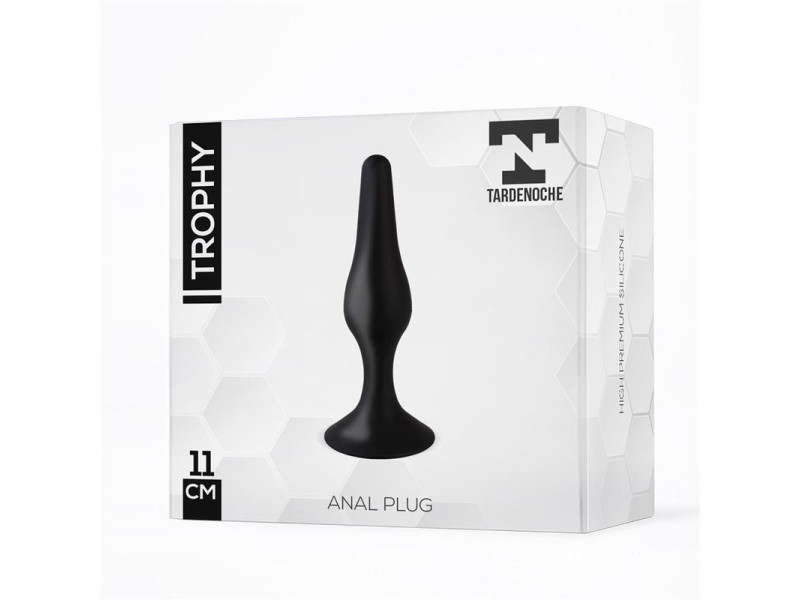 Trophy Plug Anal 11 cm Silicona Negro