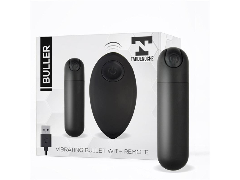 Buller Bala Vibradora Control Remoto USB Negro