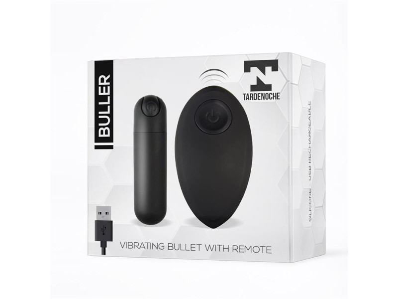 Buller Bala Vibradora Control Remoto USB Negro