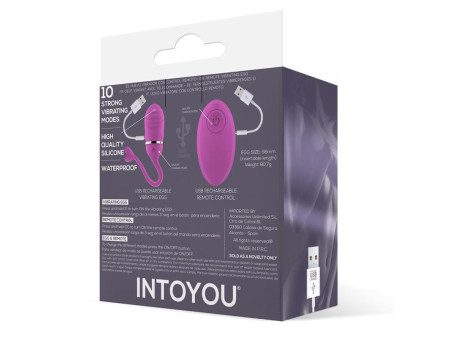 Huevo Vibrador Control Remoto Odise USB Silicona Rosa