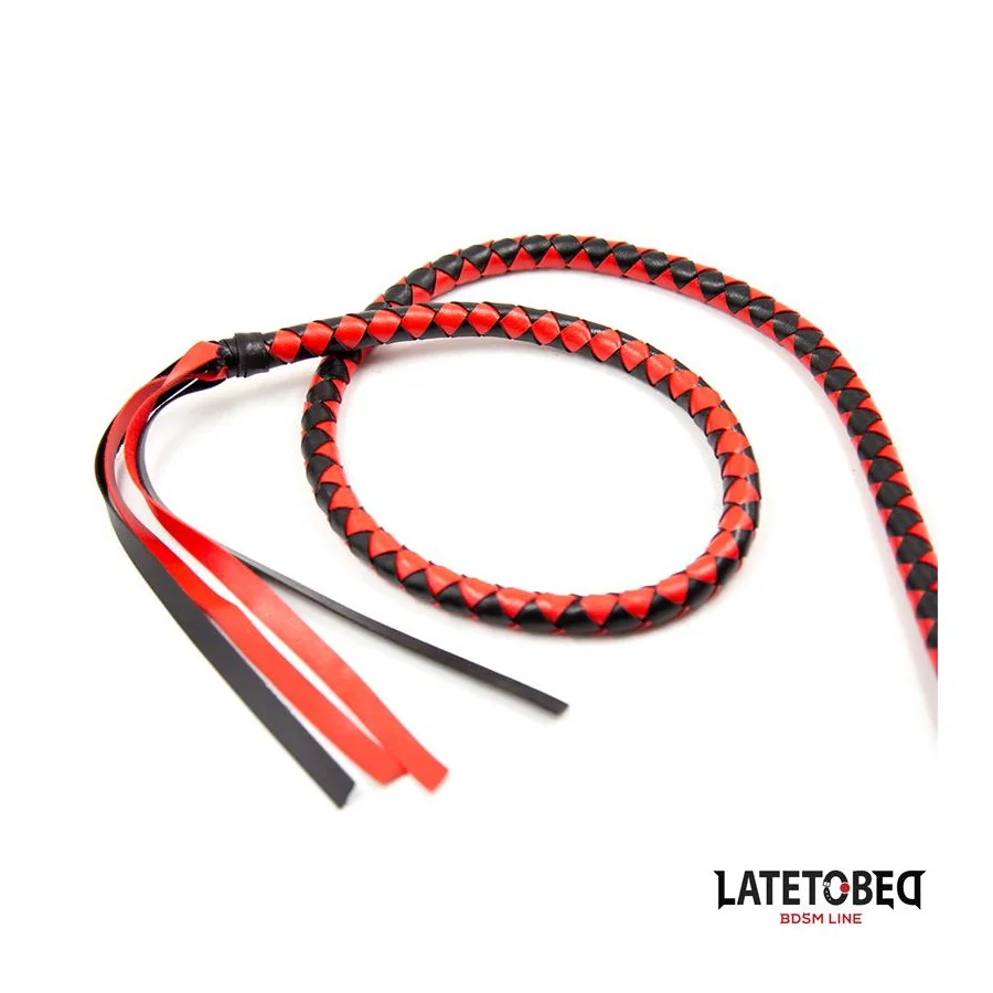 Latigo Largo Rojo y Negro