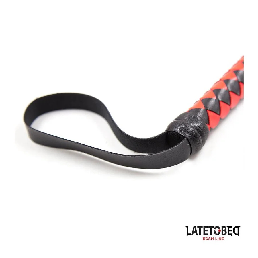 Latigo Largo Rojo y Negro