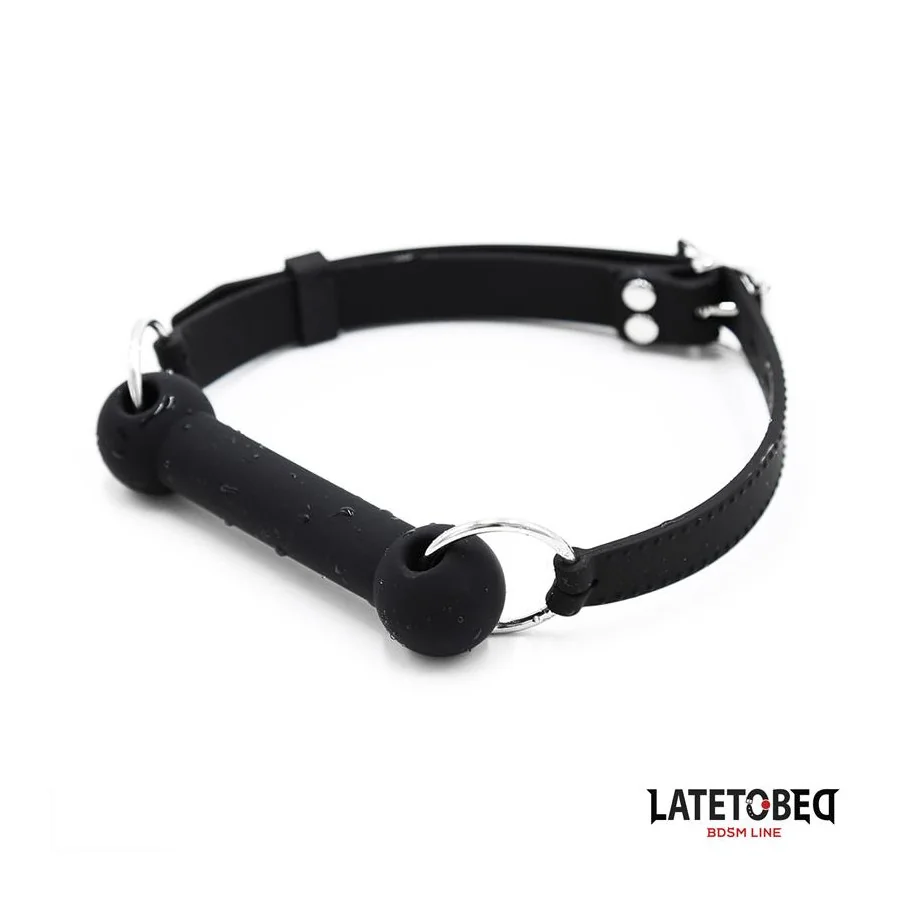 Mordaza Hueso Silicona Negro Ajustable Mordaza Hueso Silicona Negro Ajustable