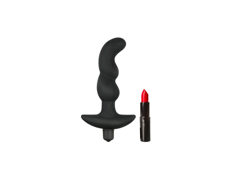 Vibrador Prostatico Silicona Negro