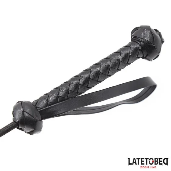 Fusta con Mango Trenzado 445cm Negro