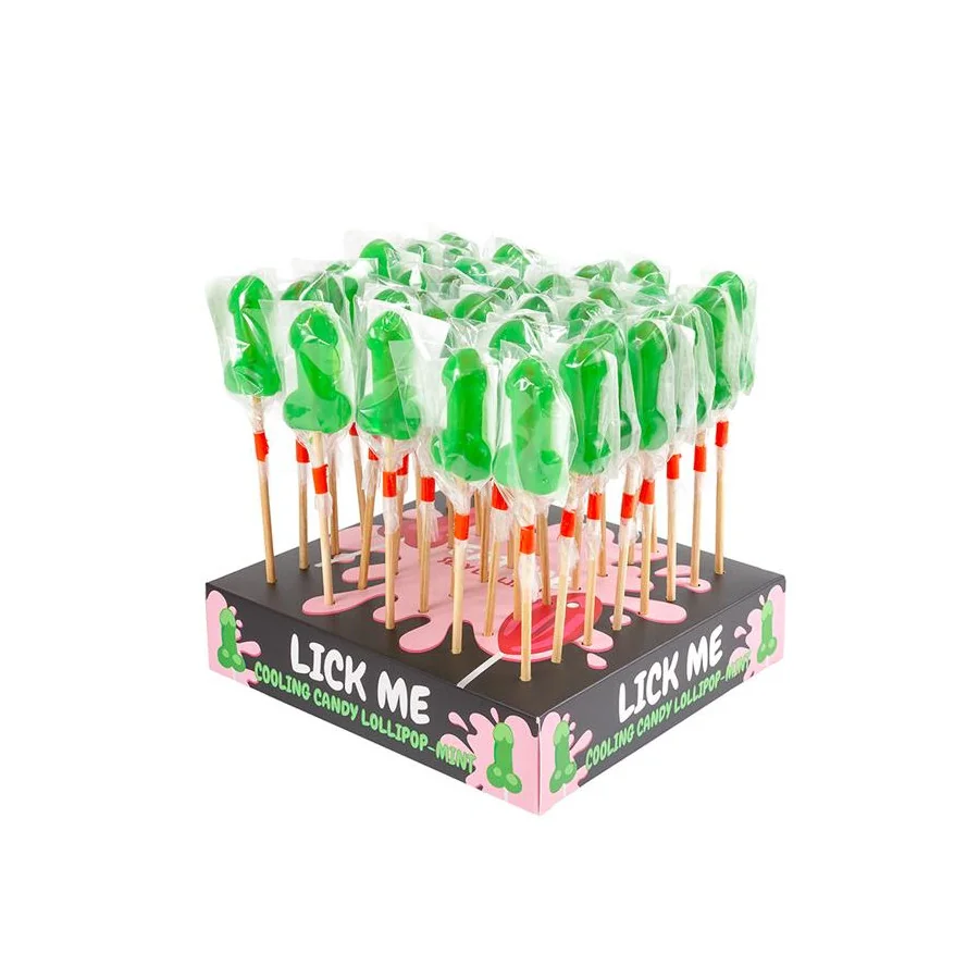 Display Piruletas Pene Menta Efecto Frio 40 Pcs
