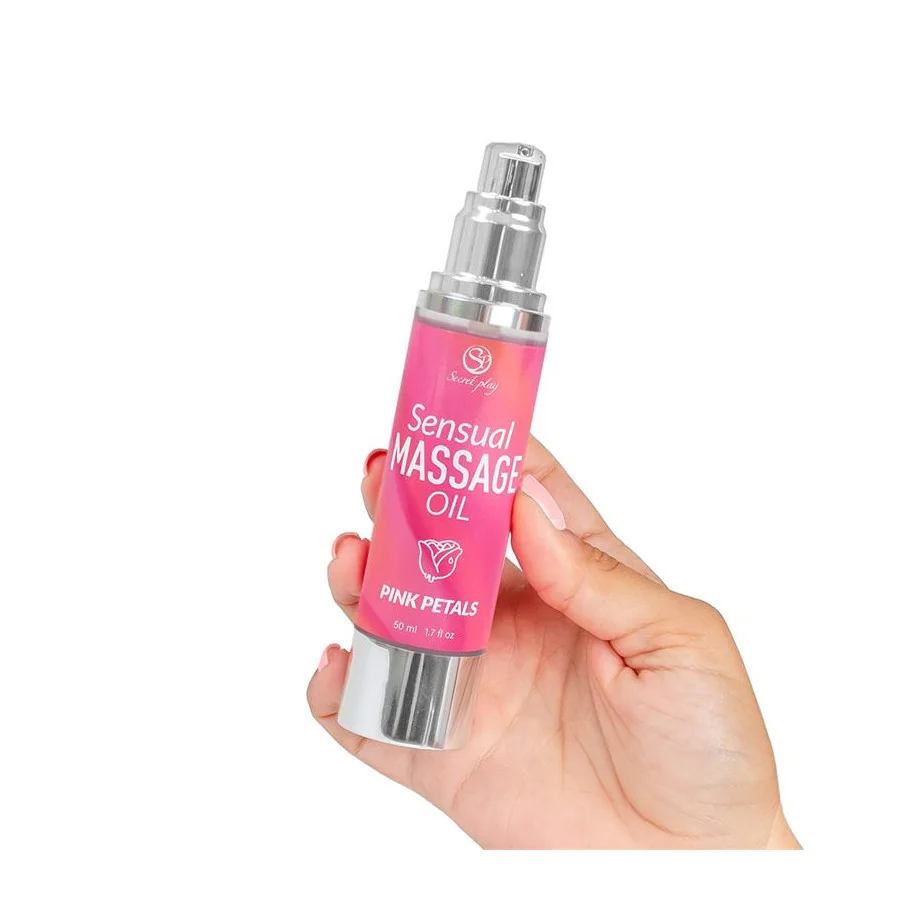 Aceite de Masaje Sensual Petalos Rosa 50 ml