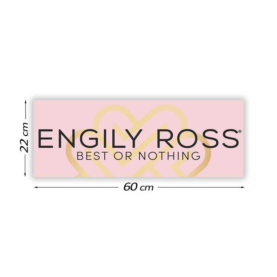 Cartel Promocional Engily Ross 60 cm x 22 cm