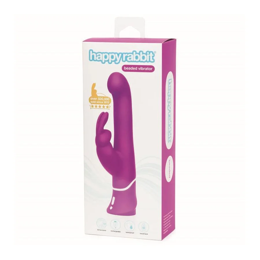 Vibrador Rotador Beaded Punto G Purpura