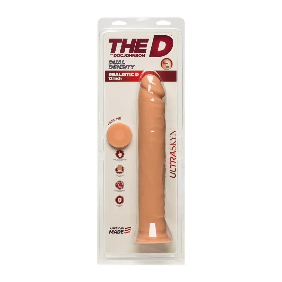 Dildo Dual Density Realistic D 12 Ultraskyn Vainilla
