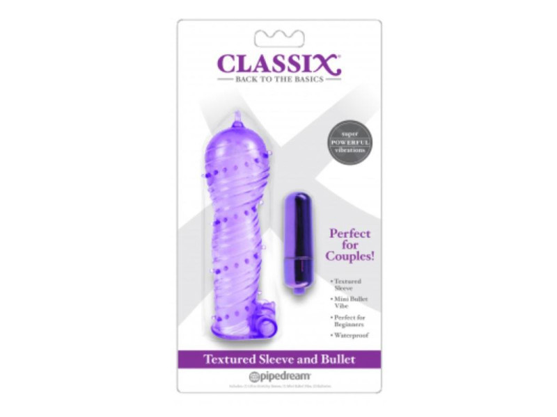 Duo Funda Texturizada y Mini Bala Purpura