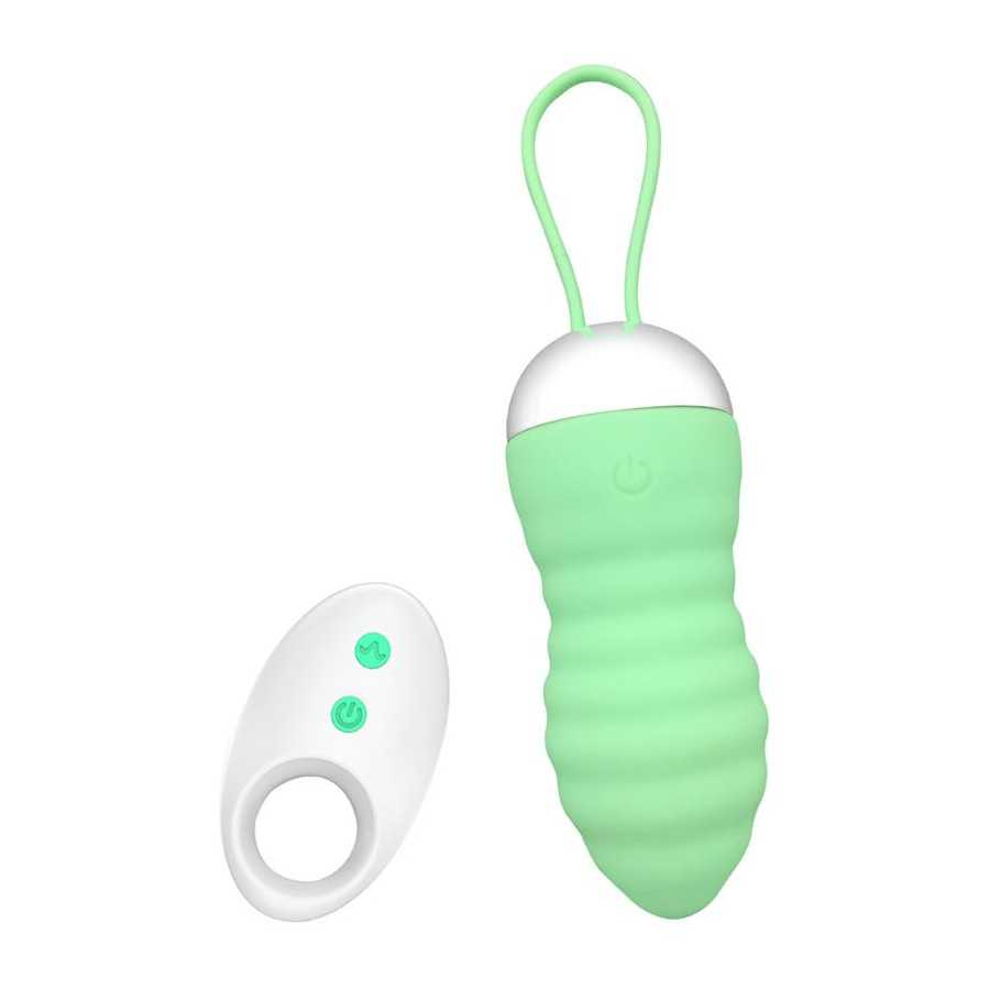 Brightgreen Huevo Vibrador Control Remoto USB Silicona