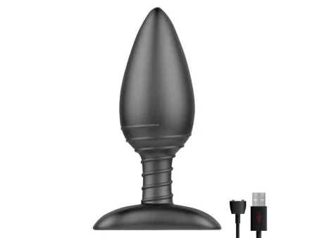 Asher Plug Anal con Control Remoto USB Magnetico Negro Asher Plug Anal con Control Remoto USB Magnetico Negro