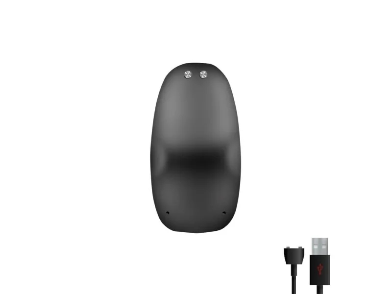 Asher Plug Anal con Control Remoto USB Magnetico Negro