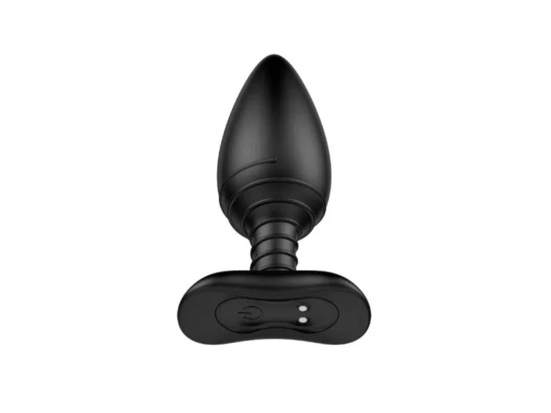 Asher Plug Anal con Control Remoto USB Magnetico Negro