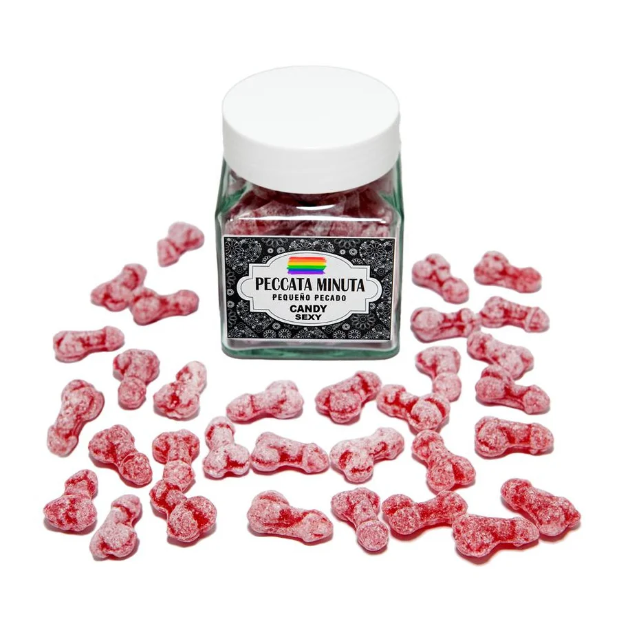 Bote 40 Caramelos Pene LGBT Fresa Cereza Bote 40 Caramelos Pene LGBT Fresa Cereza