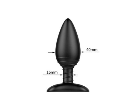 Asher Plug Anal con Control Remoto USB Magnetico Negro Asher Plug Anal con Control Remoto USB Magnetico Negro