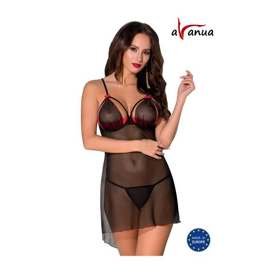 CYRA Chemise Rojo Negro