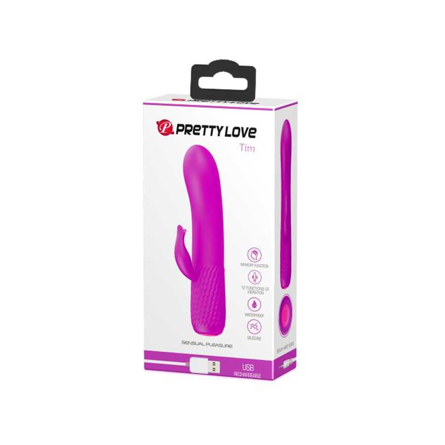 Vibrador Tim USB Silicona Purpura