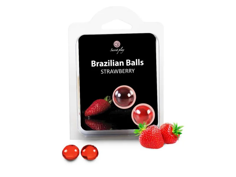 Secret Play Set 2 Brazilian Balls Aroma Fresa