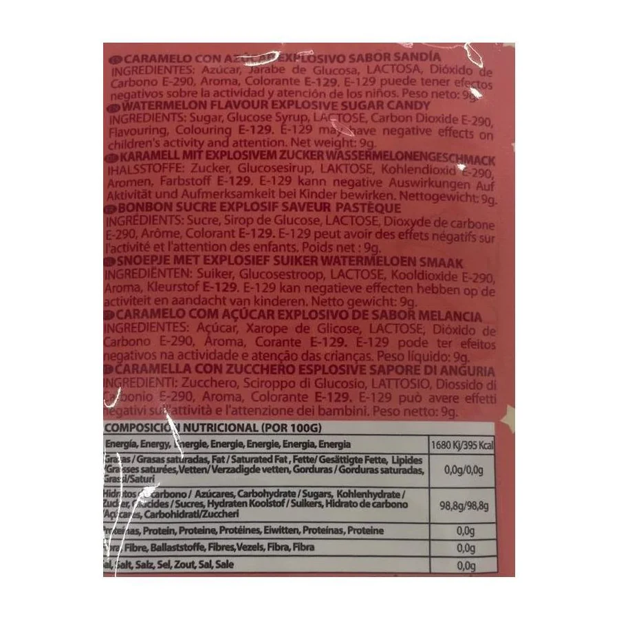 Caramelos Explosivos Sexo Oral Popping Candies Display 48 Unidades