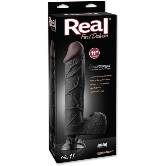 Vibrador Realista No 11 28 cm Negro