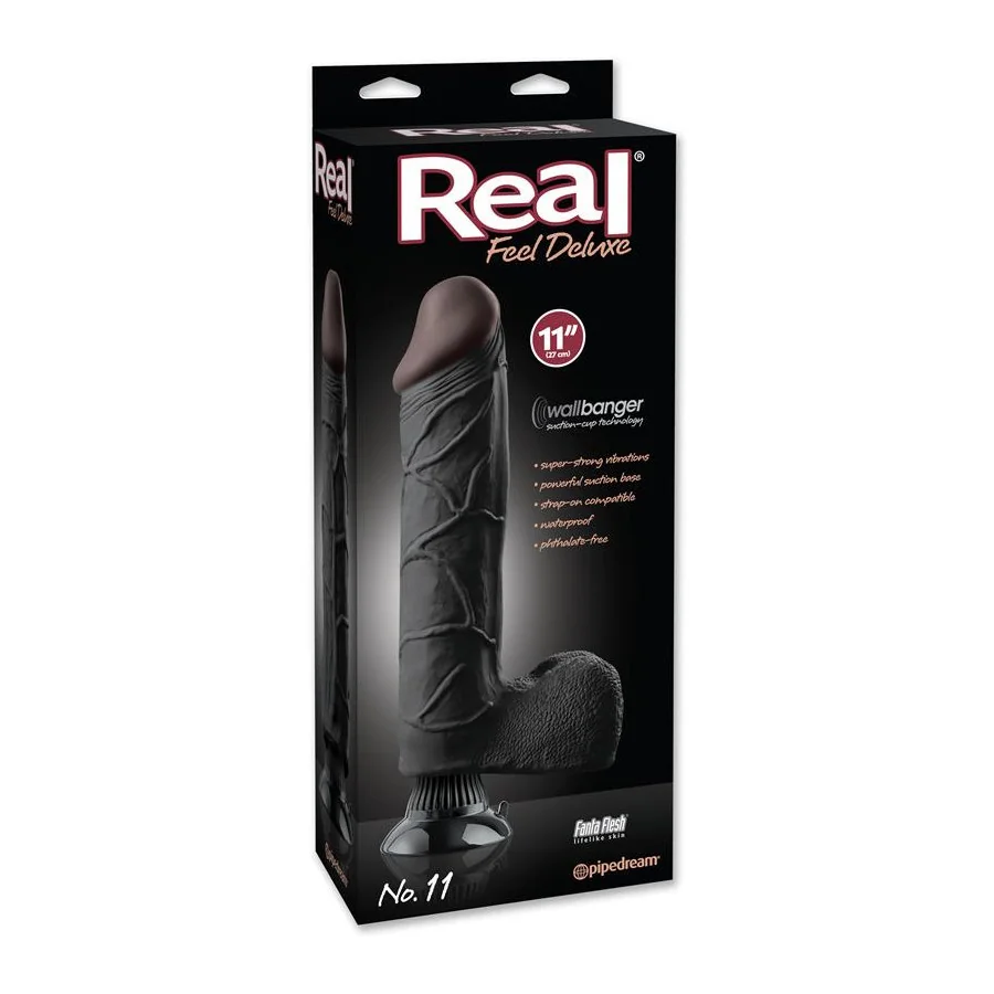 Vibrador Realista No 11 28 cm Negro