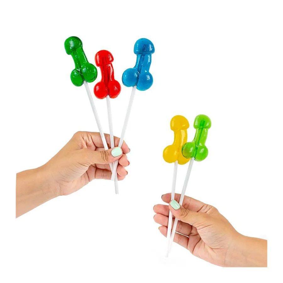 Expositor Piruletas Pene Sabores con Alcohol 40 uds