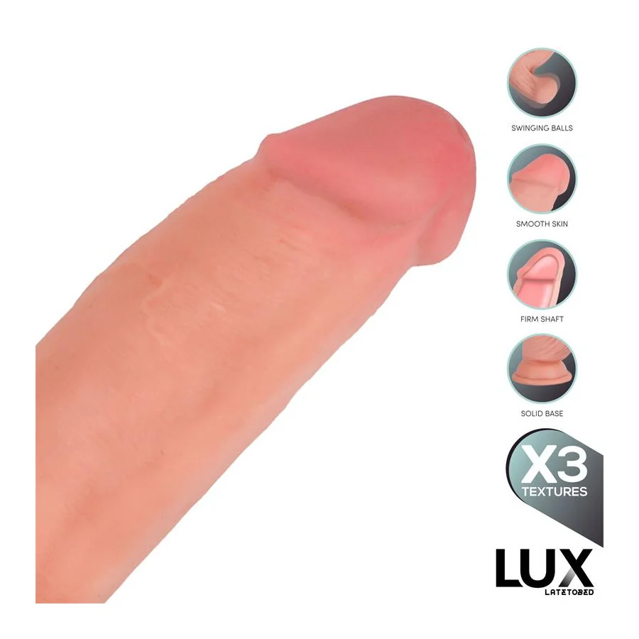 Dirk Dildo Triple Densidad con Testiculos Oscilantes 10