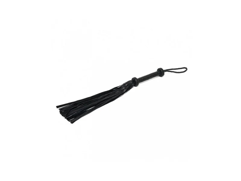 Flogger Trenzado Cuero Negro