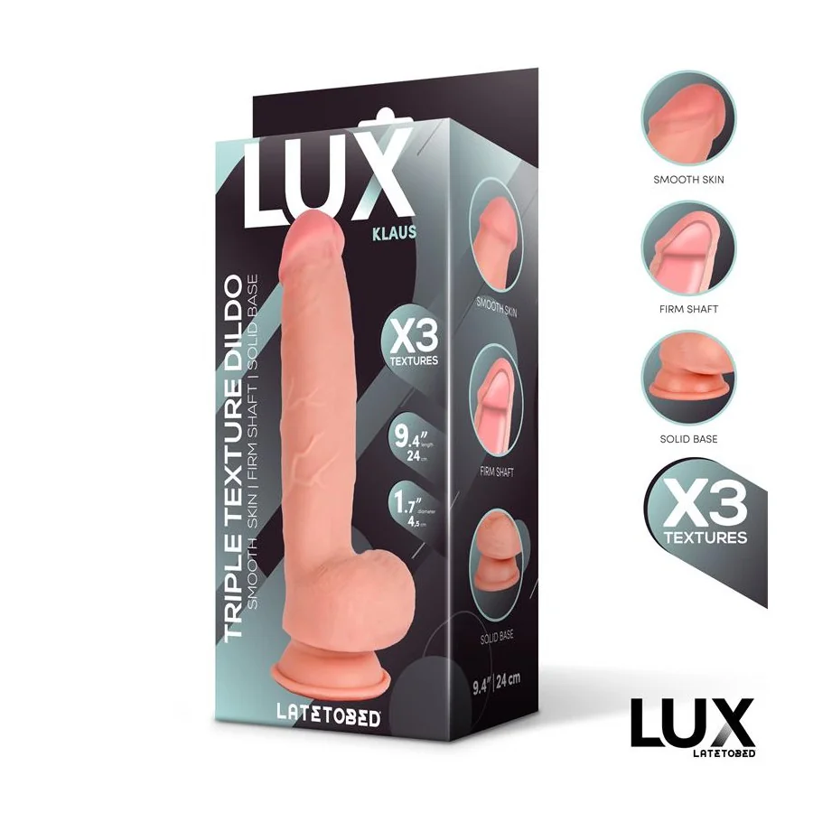 Klaus Dildo Triple Densidad con Testiculos 94