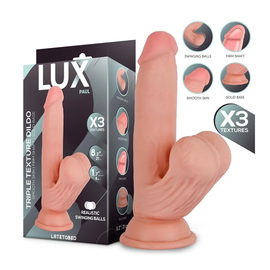 Paul Dildo Triple Densidad con Testiculos Oscilantes 82 Paul Dildo Triple Densidad con Testiculos Oscilantes 82