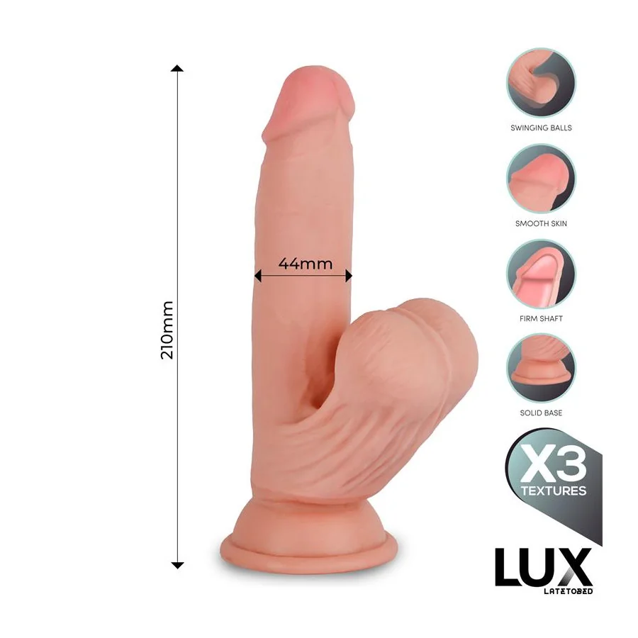Paul Dildo Triple Densidad con Testiculos Oscilantes 82