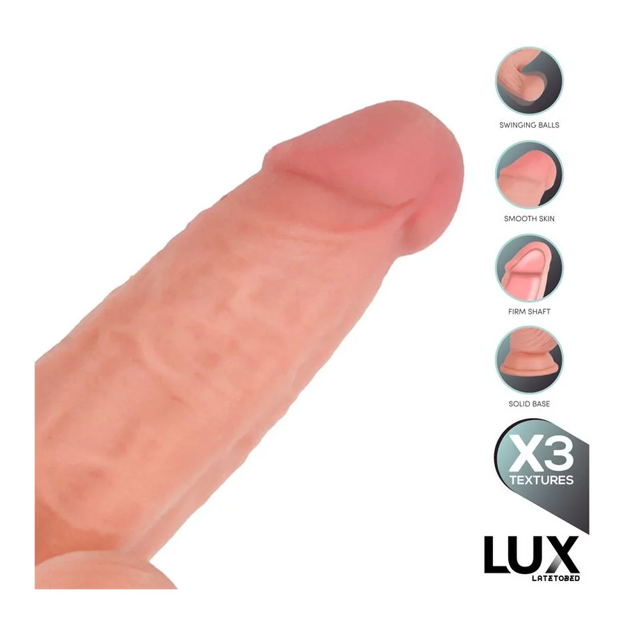 Lars Dildo Triple Densidad con Testiculos Oscilantes 76