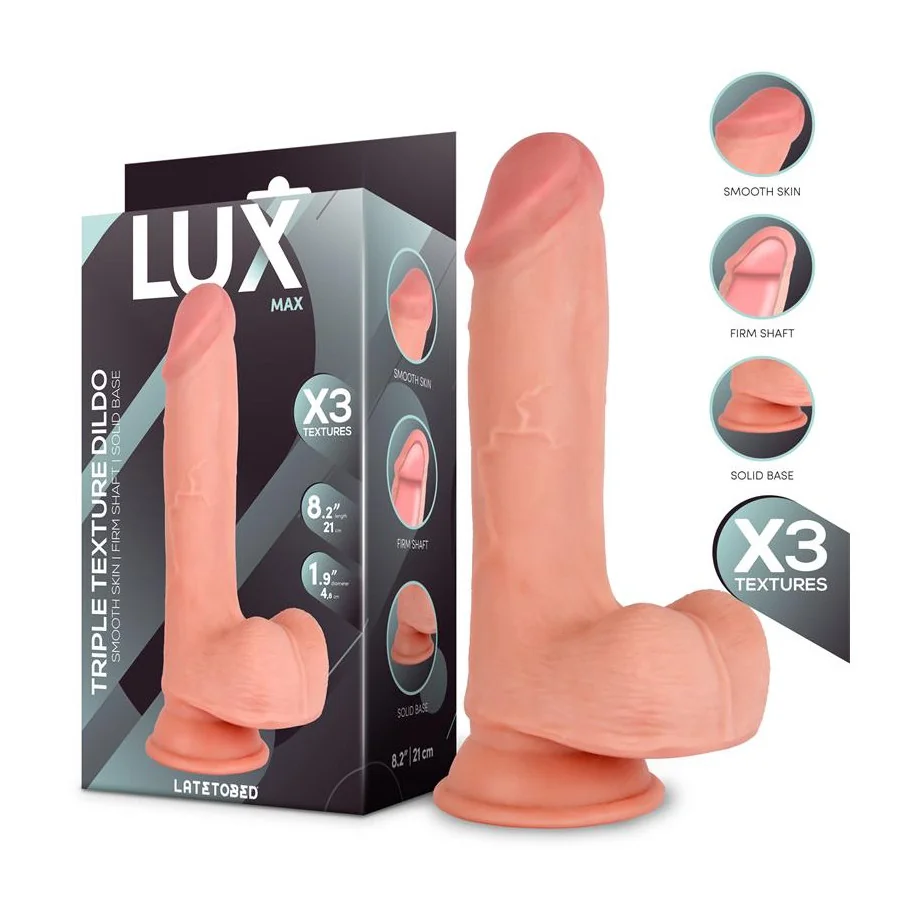 Max Dildo Triple Densidad con Testiculos 82 Max Dildo Triple Densidad con Testiculos 82