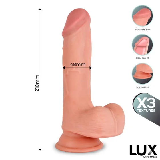 Max Dildo Triple Densidad con Testiculos 82