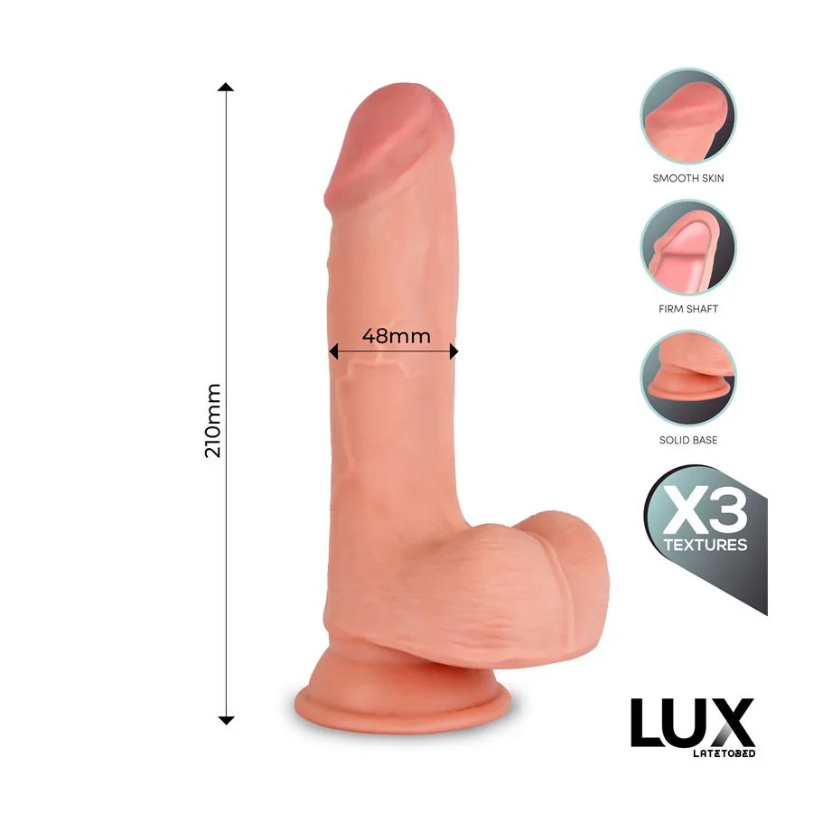Max Dildo Triple Densidad con Testiculos 82