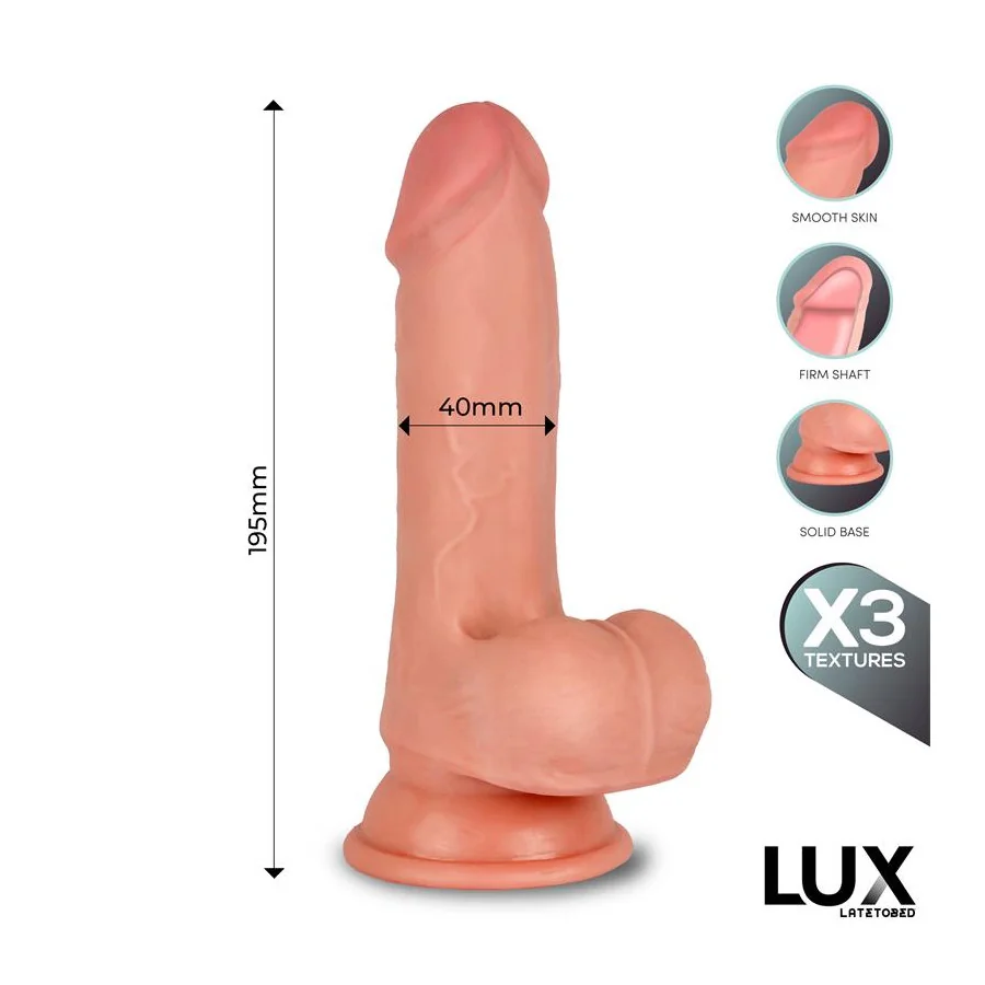 Brant Dildo Triple Densidad con Testiculos 76