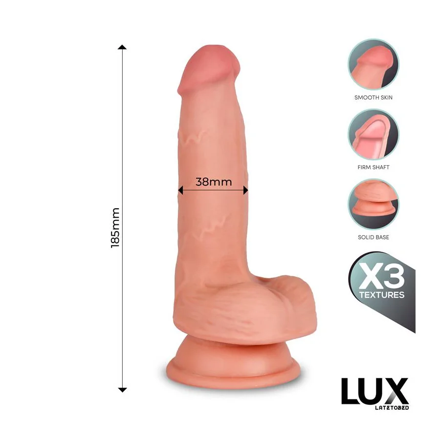 Hans Dildo Triple Densidad con Testiculos 72
