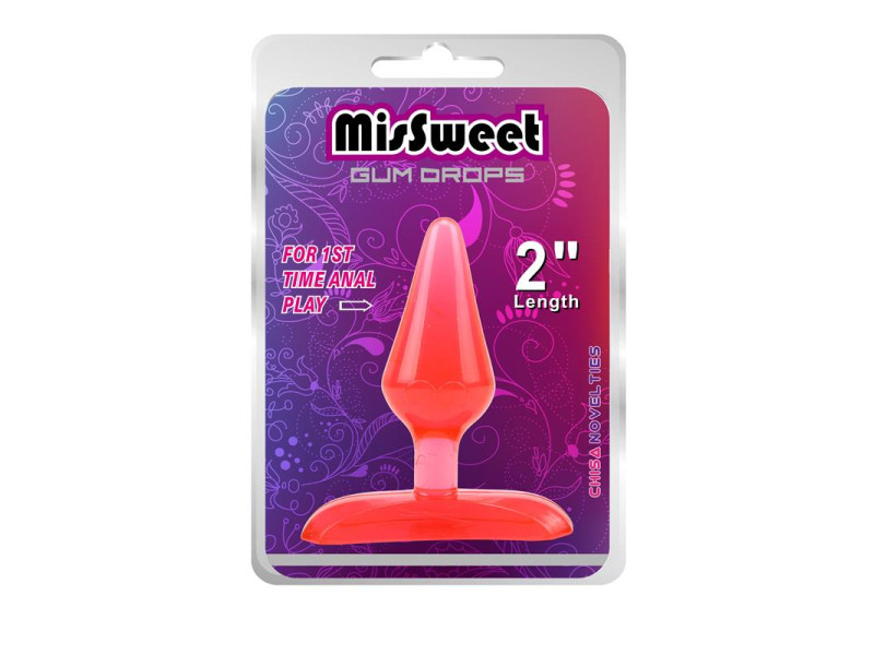 Plug Anal Gun Drops Rojo 66 x 24cm