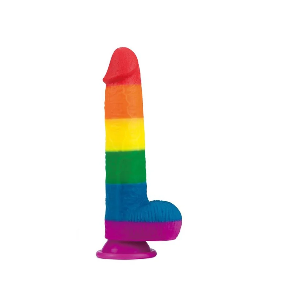 Dildo Prider 9 Silicona Liquida LGBT Dildo Prider 9 Silicona Liquida LGBT