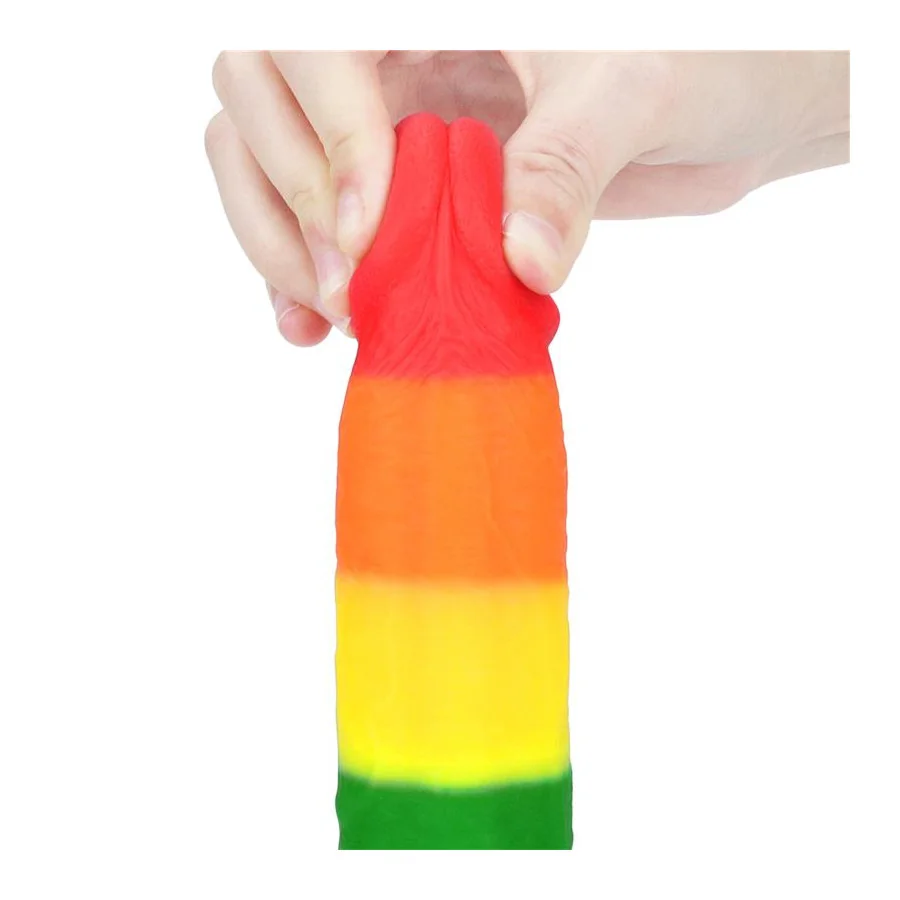 Dildo Prider 9 Silicona Liquida LGBT