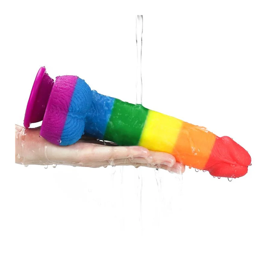 Dildo Prider 9 Silicona Liquida LGBT