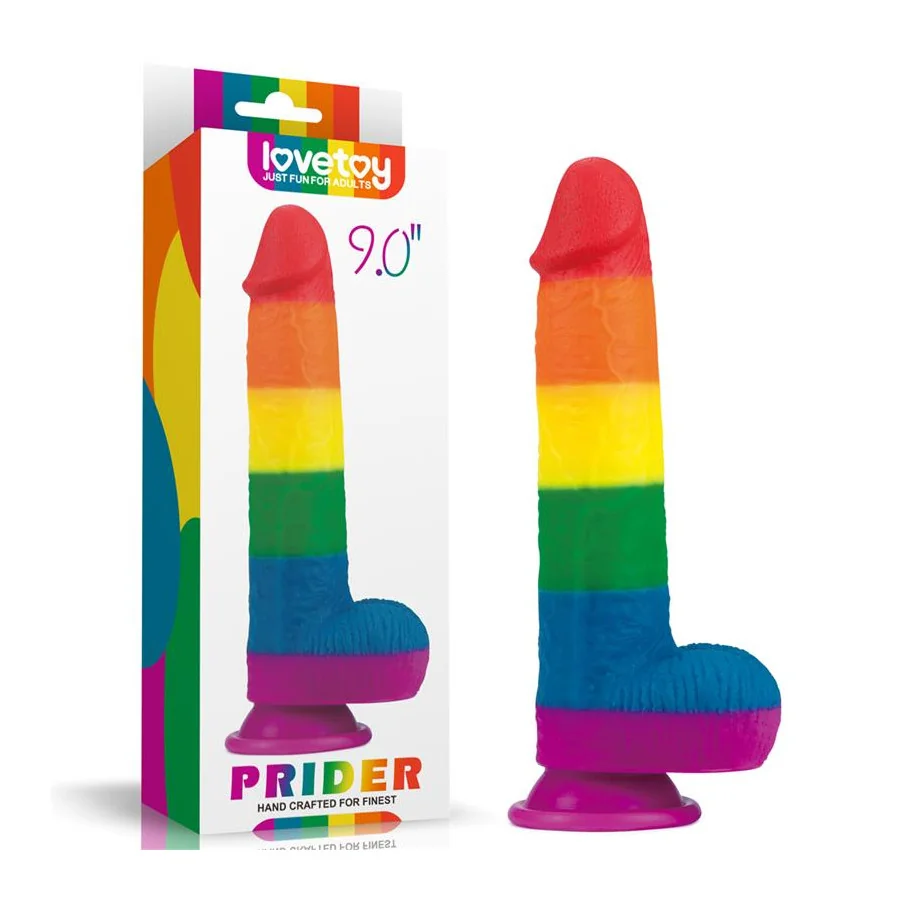 Dildo Prider 9 Silicona Liquida LGBT