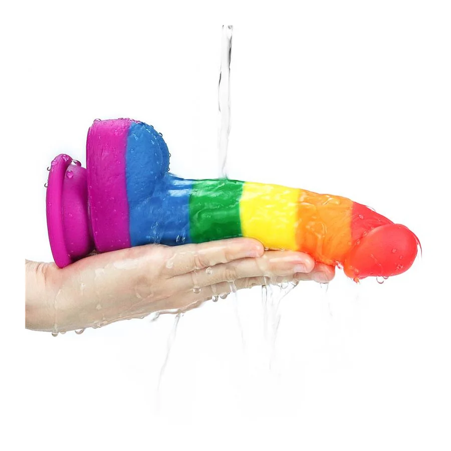 Dildo Prider 8 Silicona Liquida LGBT