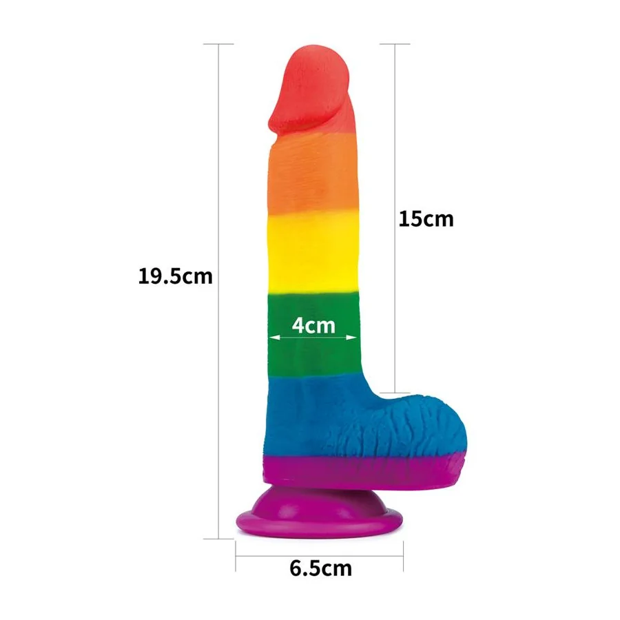 Dildo Prider 75 Silicona Liquida LGBT