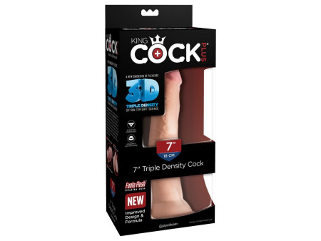 3D Dildo Triple Densidad Plus 7 Natural