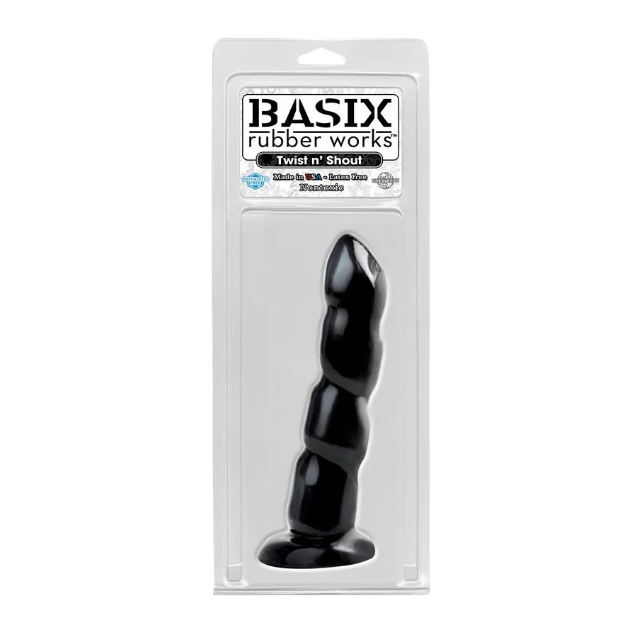 Dildo Twist N Shout con Ventosa 184 cm Negro