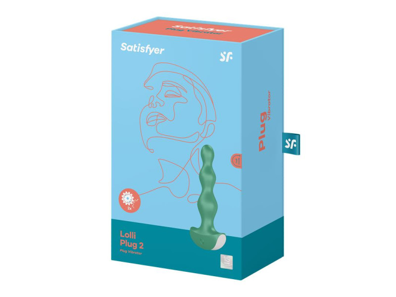 Plug Anal con Vibracion Lolli Plug 2 Verde